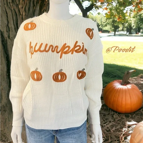 Cutest pumpkin sweater M L - Picture 6 of 6